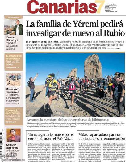 Portada de un periódico de esta jornada (Foto TA)